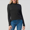 Women's Mock Neck Relaxed Fit Top | Black